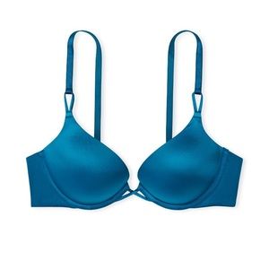 NWT Victoria Secret Bombshell Add-2-Cups Push-Up Bra 36C Evening Tide